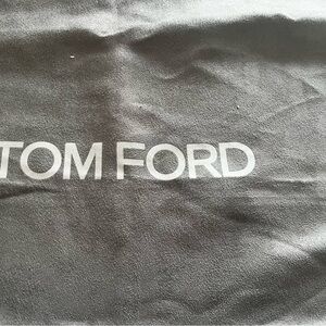 Tom Ford Dust Bag in Grey  with White Logo Shoes Bags Travel 12” X 11”